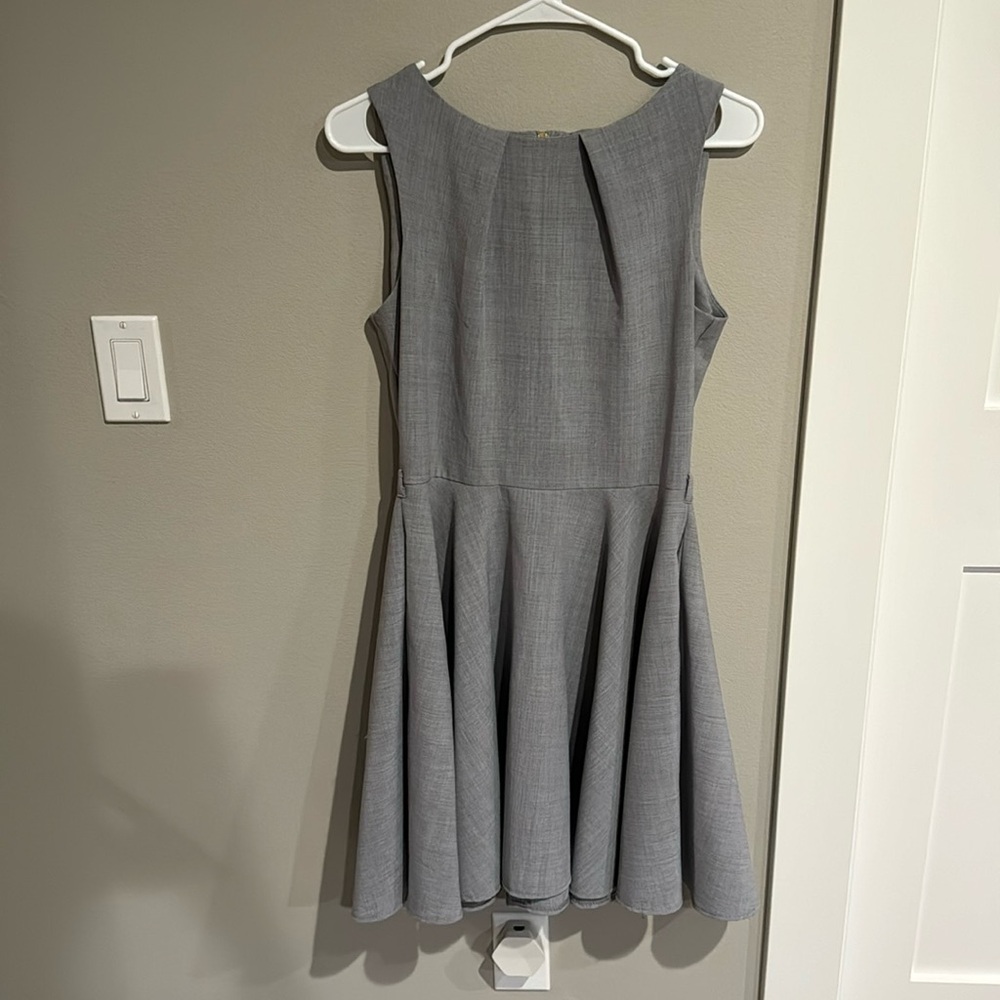 Grey pleated dres